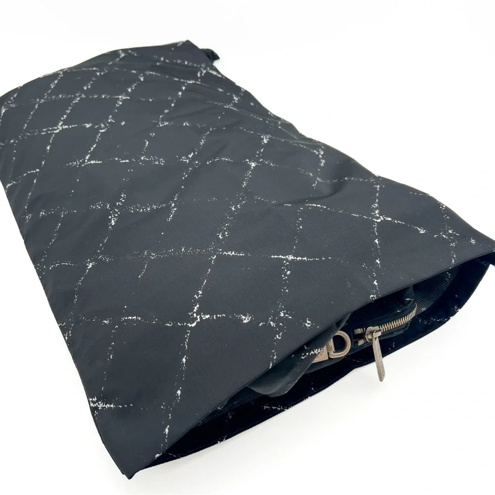 CHANEL Travel Line  Nylon Weekender Travel Bag Black - Picture 12 of 16